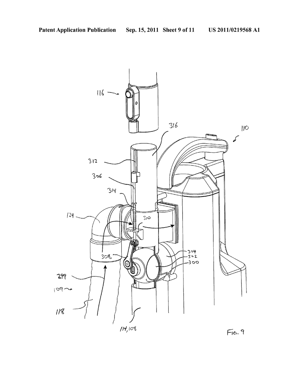 VALVE FOR A SURFACE CLEANING APPARATUS - diagram, schematic, and image 10