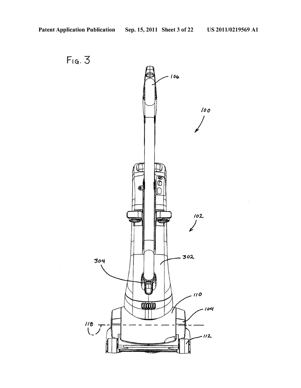 Vacuum Cleaner with Movable Wheel - diagram, schematic, and image 04