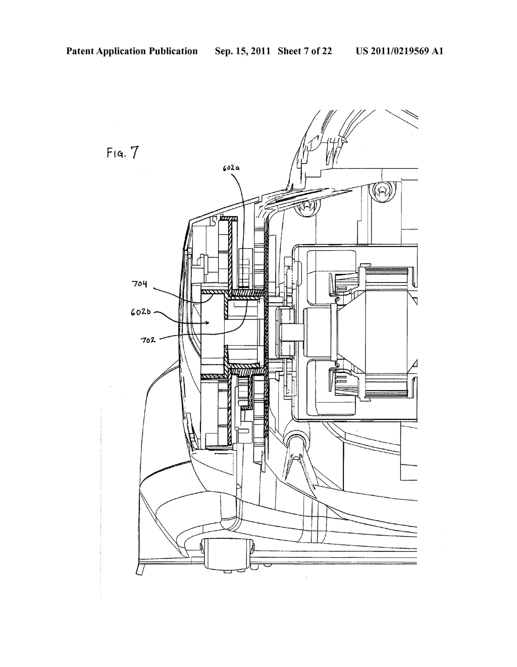 Vacuum Cleaner with Movable Wheel - diagram, schematic, and image 08