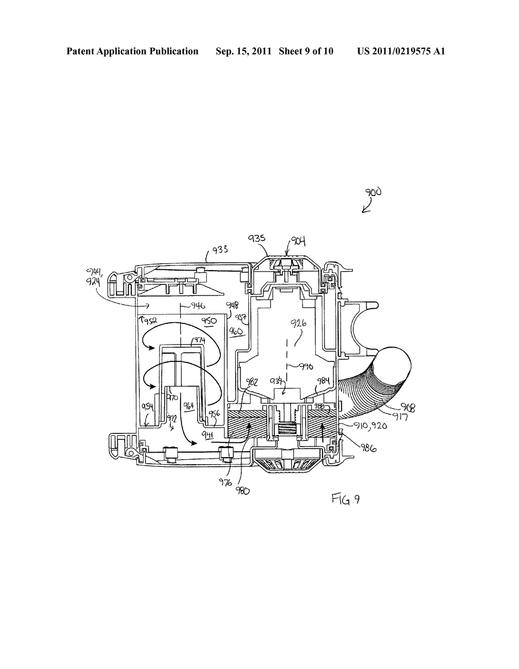 BLEED AIR VALVE OF A SURFACE CLEANING APPARATUS - diagram, schematic, and image 10