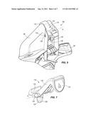 INTEGRATED BAG DOOR AND CARRY HANDLE FOR A FLOOR CLEANER diagram and image