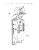 INTEGRATED BAG DOOR AND CARRY HANDLE FOR A FLOOR CLEANER diagram and image