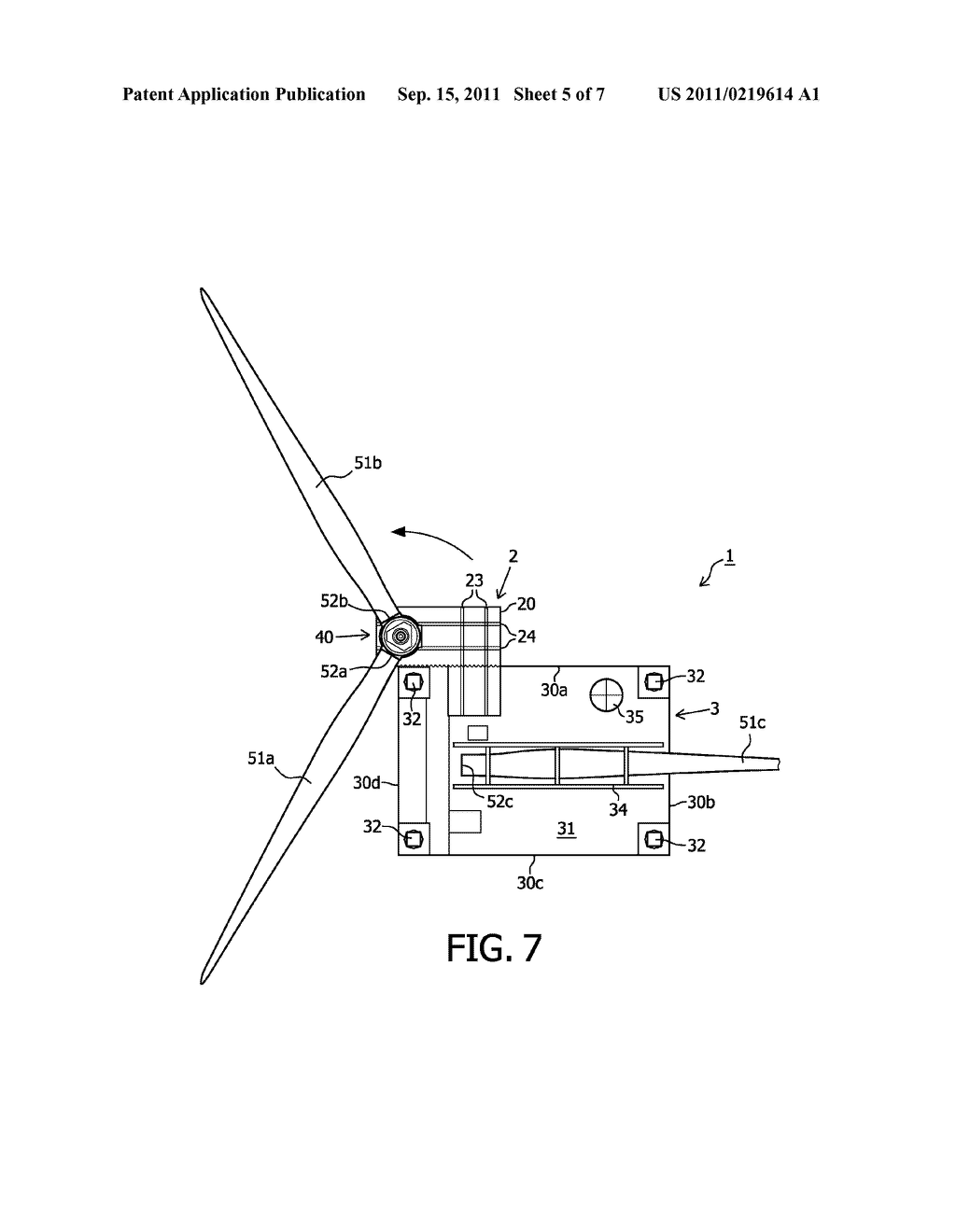 METHOD AND DEVICE FOR ASSEMBLING A WIND TURBINE AT SEA - diagram, schematic, and image 06