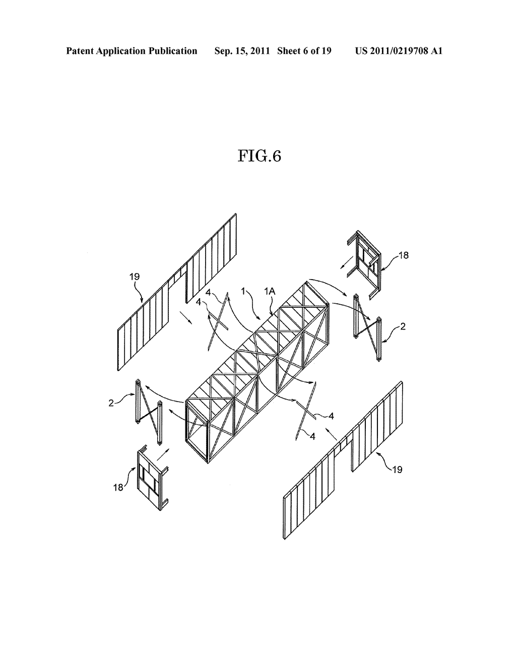 BUILDING UNIT WITH TEMPORARY REINFORCING MEMBERS, UNIT BUILDING, AND     METHOD FOR CONSTRUCTING UNIT BUILDING - diagram, schematic, and image 07