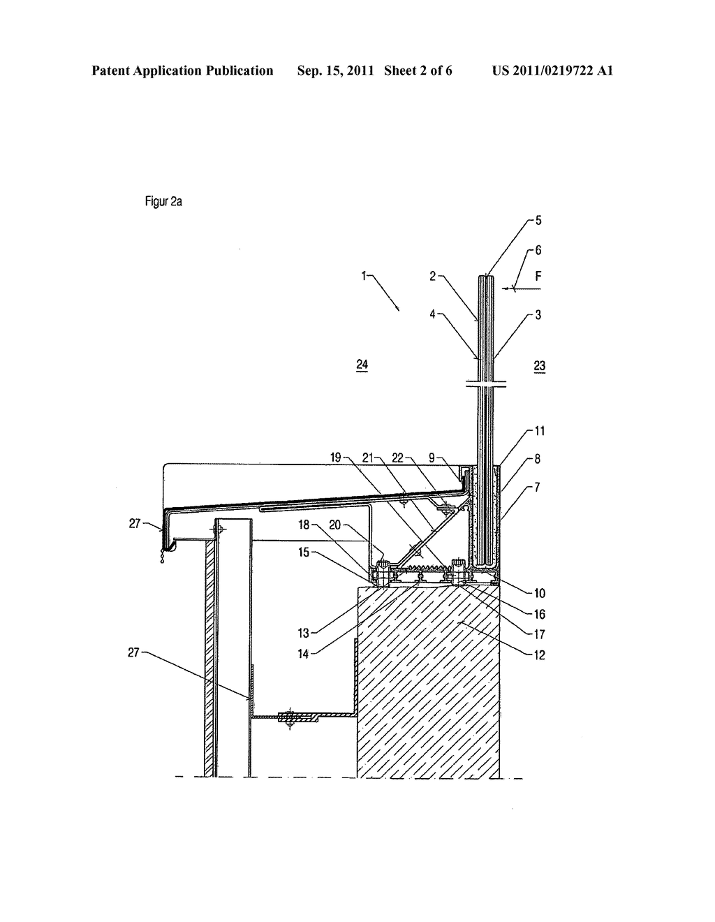Fixture for securing a balustrade - diagram, schematic, and image 03