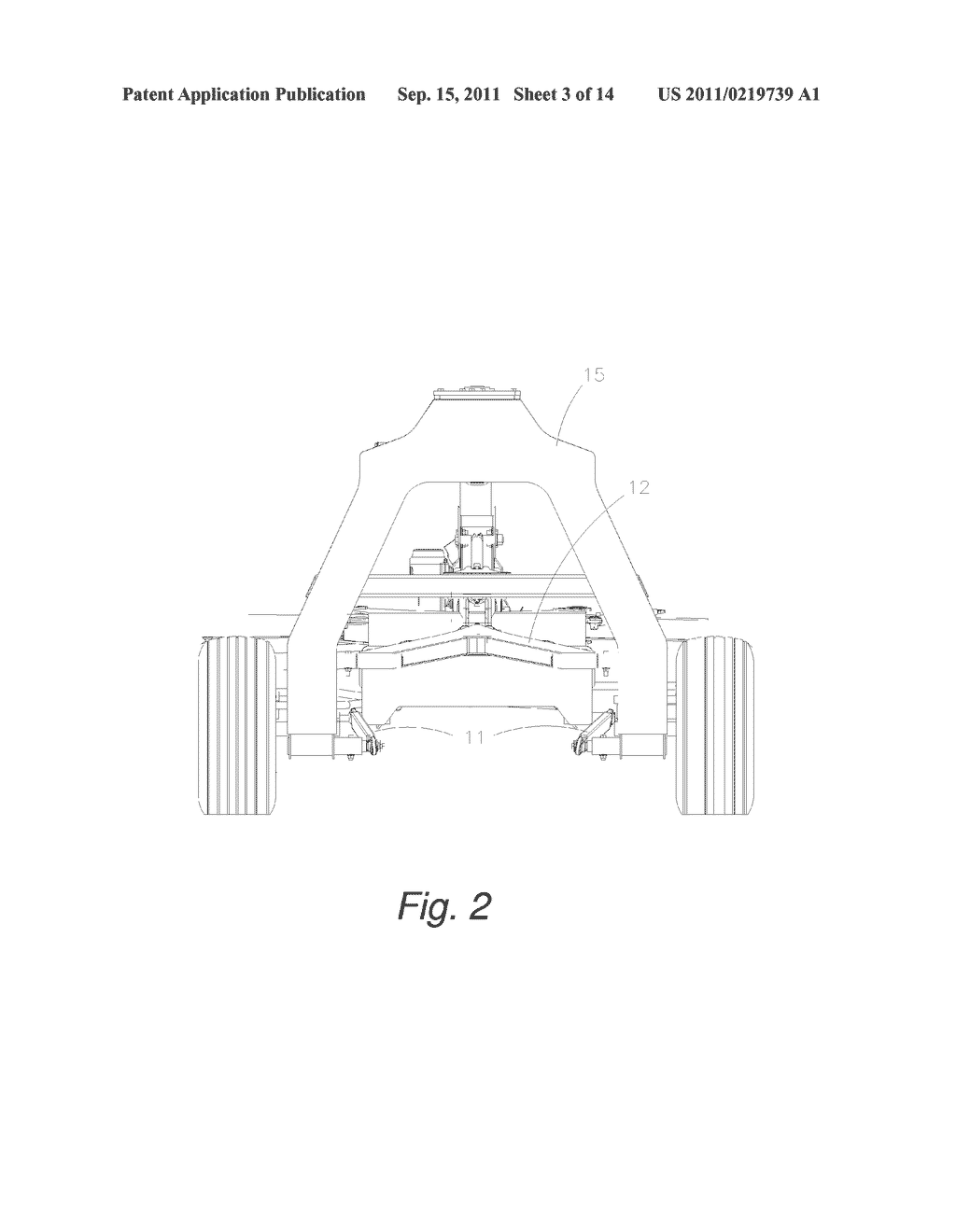 Four-Bar Linkage for Suspending a Header for an Agricultural Implement - diagram, schematic, and image 04