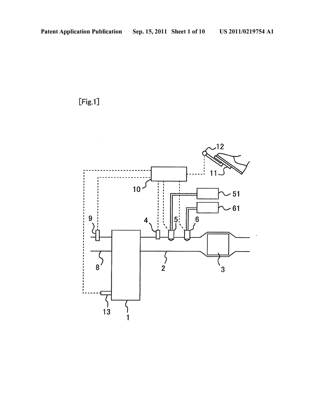 EXHAUST GAS PURIFICATION APPARATUS OF AN INTERNAL COMBUSTION ENGINE - diagram, schematic, and image 02