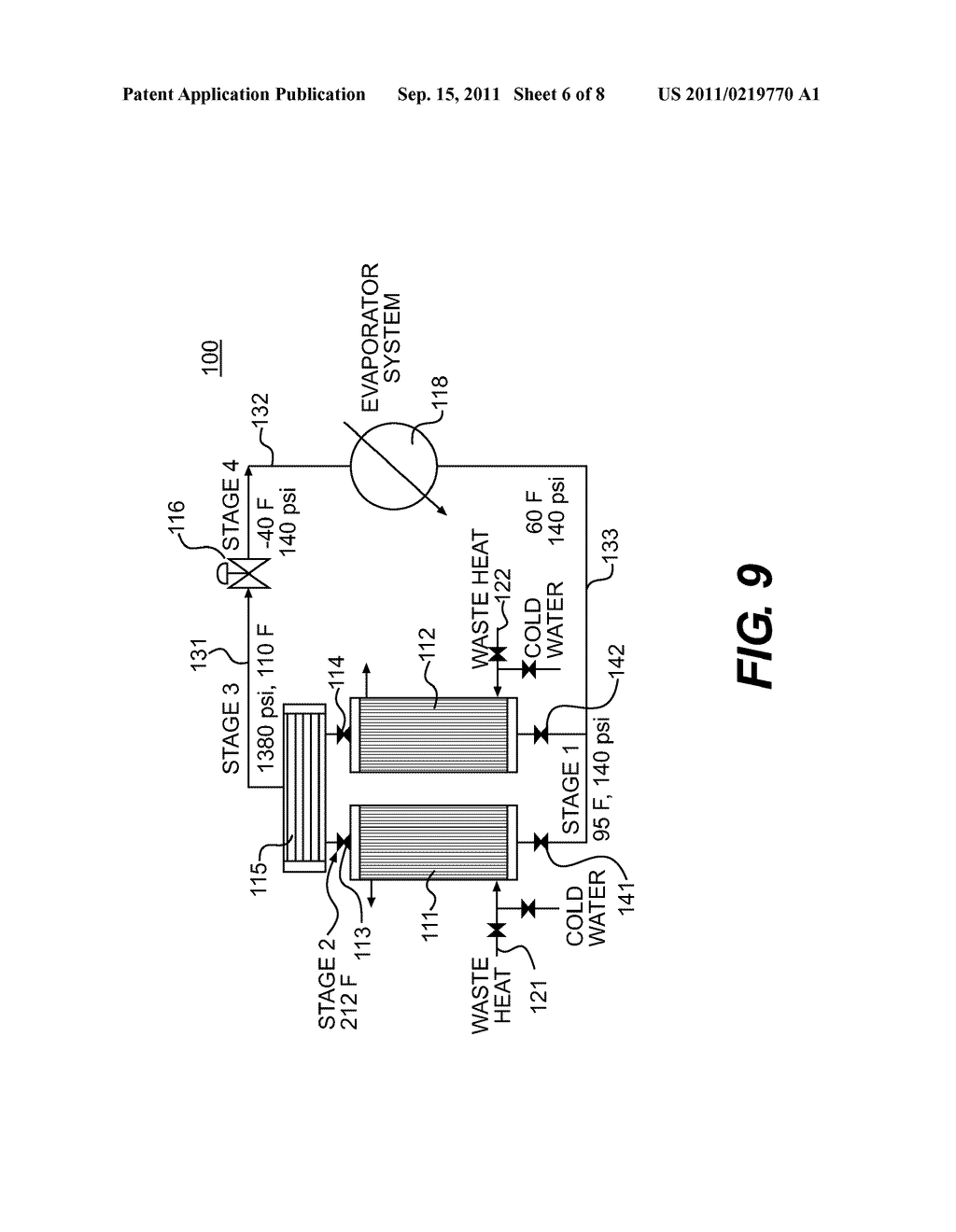 METHODS OF UTILIZING WASTE HEAT FOR CREATING A PRESSURIZED WORKING FLUID - diagram, schematic, and image 07