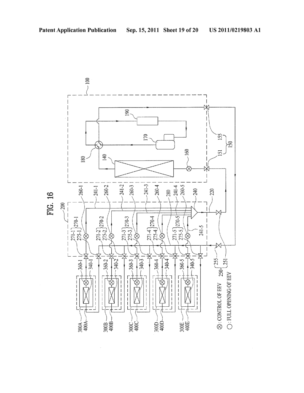 AIR CONDITIONING DEVICE INCLUDING OUTDOOR UNIT AND DISTRIBUTION UNIT - diagram, schematic, and image 20