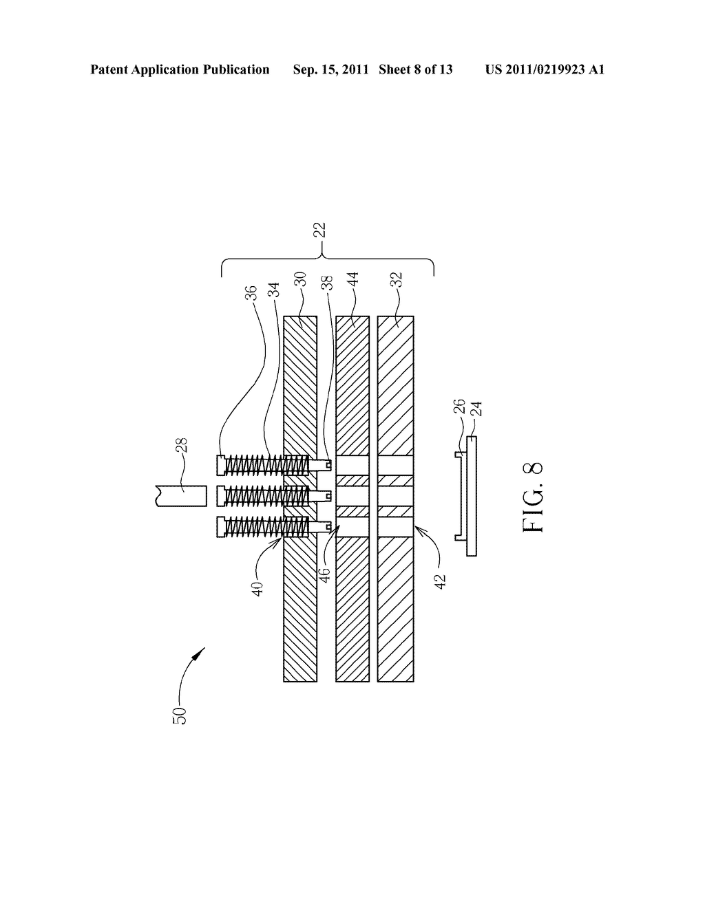 Gathering method and apparatus for a keypad fabrication process - diagram, schematic, and image 09