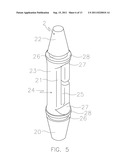 TRAFFIC CONE INSERT THAT SUPPORTS CAUTION TAPE diagram and image