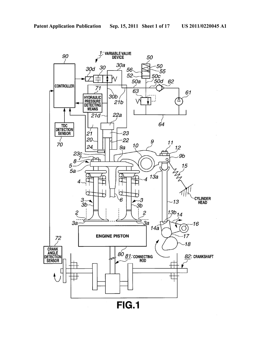 VARIABLE VALVE DEVICE AND CONTROL METHOD THEREOF - diagram, schematic, and image 02