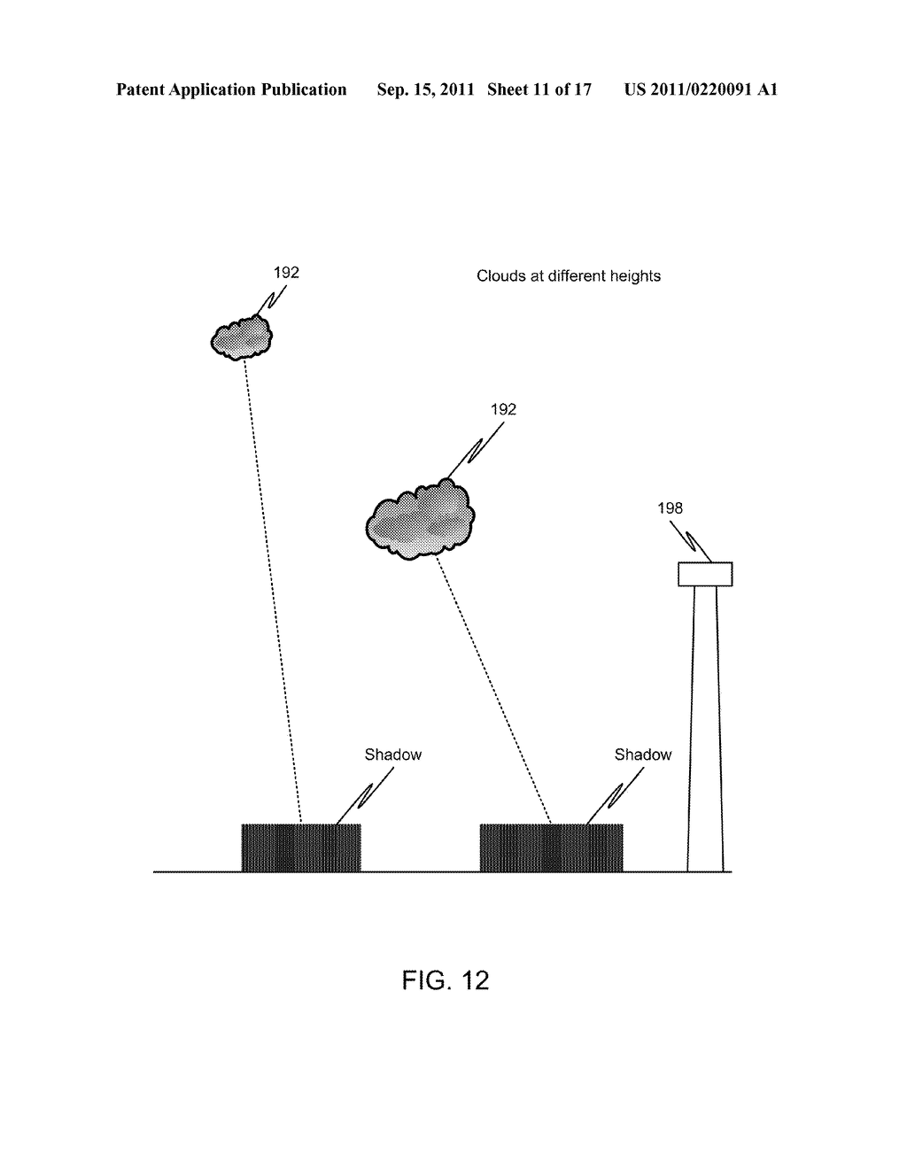 METHOD AND APPARATUS FOR OPERATING A SOLAR ENERGY SYSTEM TO ACCOUNT FOR     CLOUD SHADING - diagram, schematic, and image 12