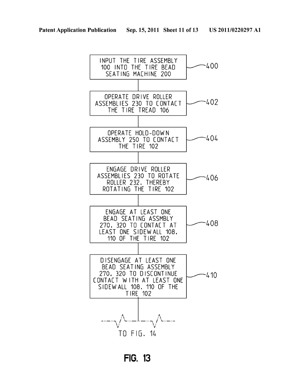 TIRE BEAD SEATING METHOD AND APPARATUS - diagram, schematic, and image 12