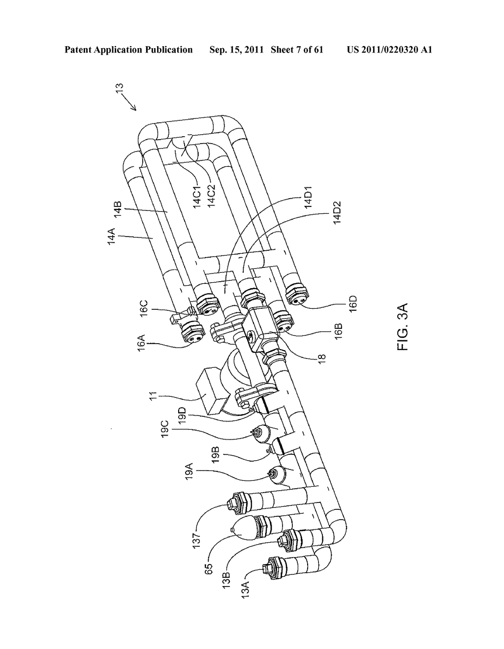 Method of and apparatus for interfacing geothermal equipment (GTE) in a     building with a ground loop heat exchanging (GLHE) subsystem installed in     the deep earth environment outside of the building - diagram, schematic, and image 08