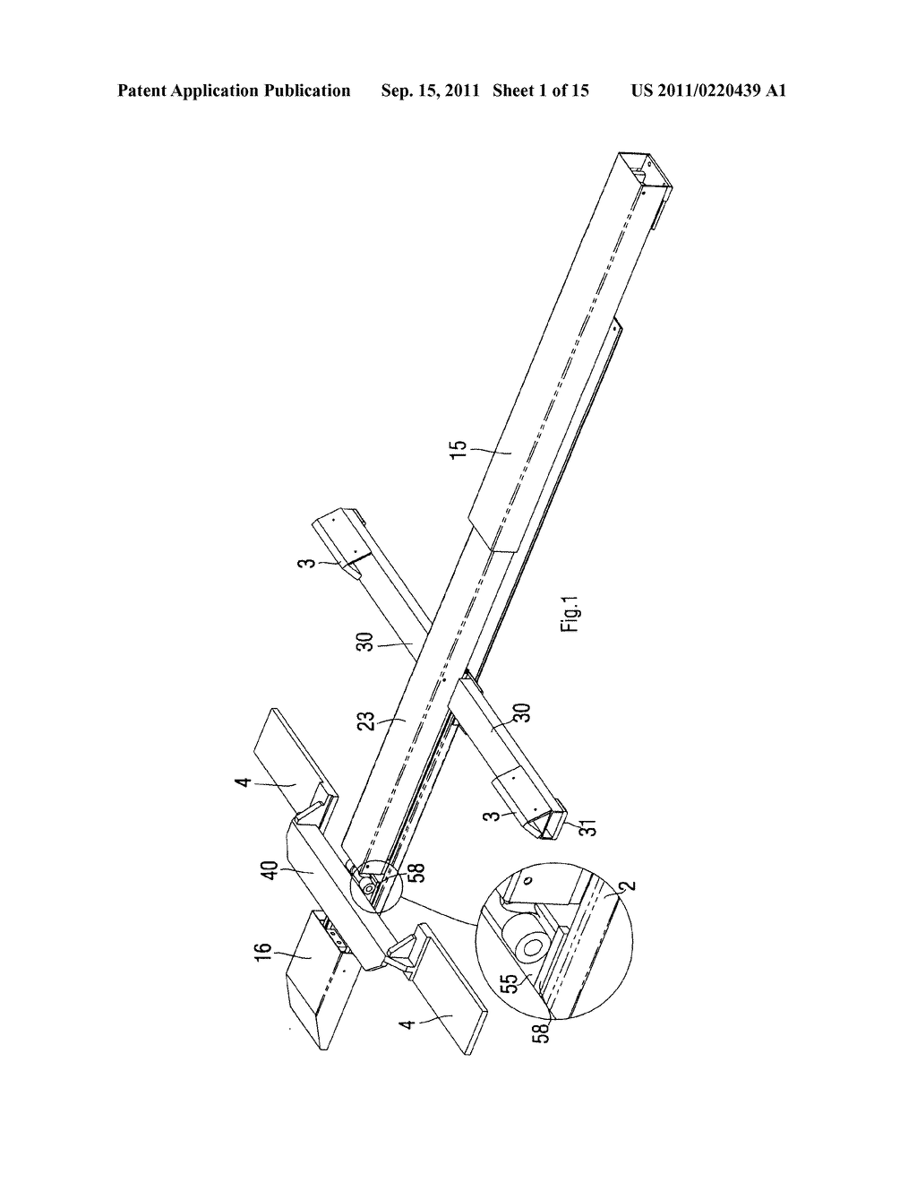 DOCK LOCKING DEVICE FOR A TRANSPORT FREIGHT VEHICLE AND EQUIPMENT     INCLUDING SAME - diagram, schematic, and image 02