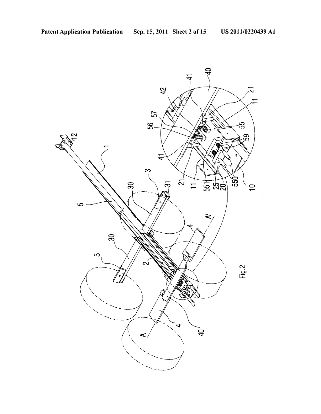 DOCK LOCKING DEVICE FOR A TRANSPORT FREIGHT VEHICLE AND EQUIPMENT     INCLUDING SAME - diagram, schematic, and image 03