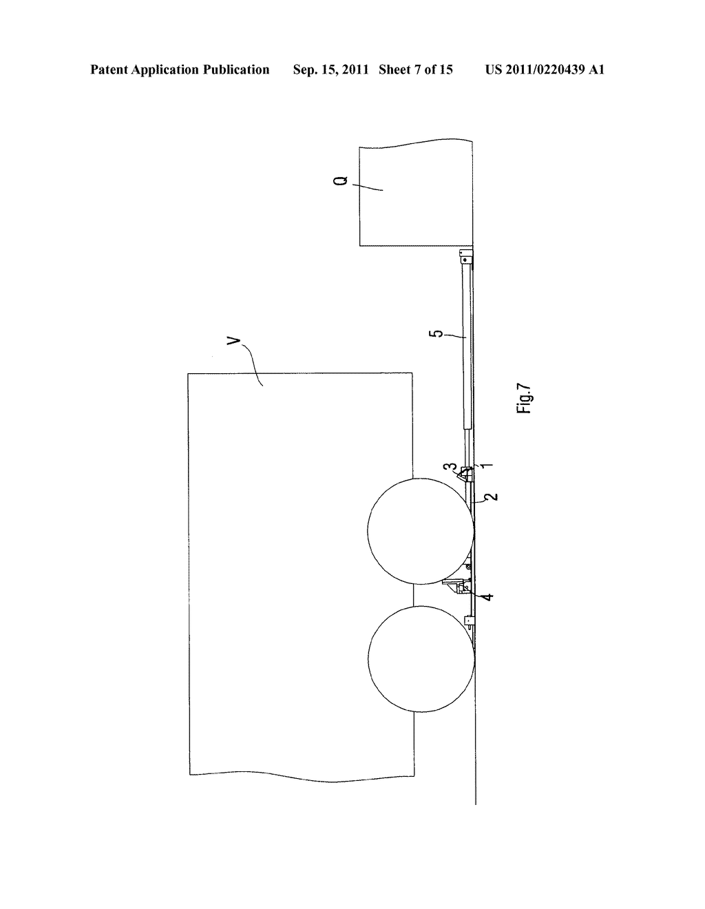 DOCK LOCKING DEVICE FOR A TRANSPORT FREIGHT VEHICLE AND EQUIPMENT     INCLUDING SAME - diagram, schematic, and image 08