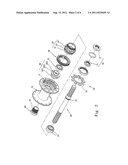 BICYCLE HUB ASSEMBLY WITH TWO BEARINGS diagram and image