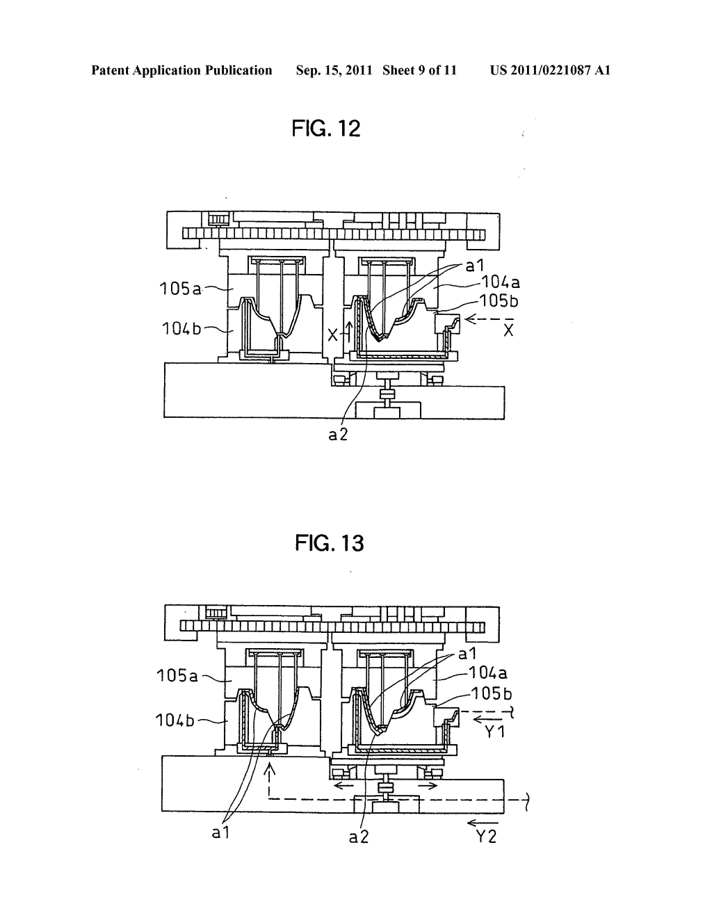 Molding die and method for molding a molded article - diagram, schematic, and image 10