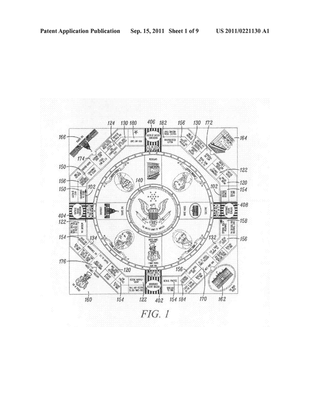 Political and economic trivia board game - diagram, schematic, and image 02