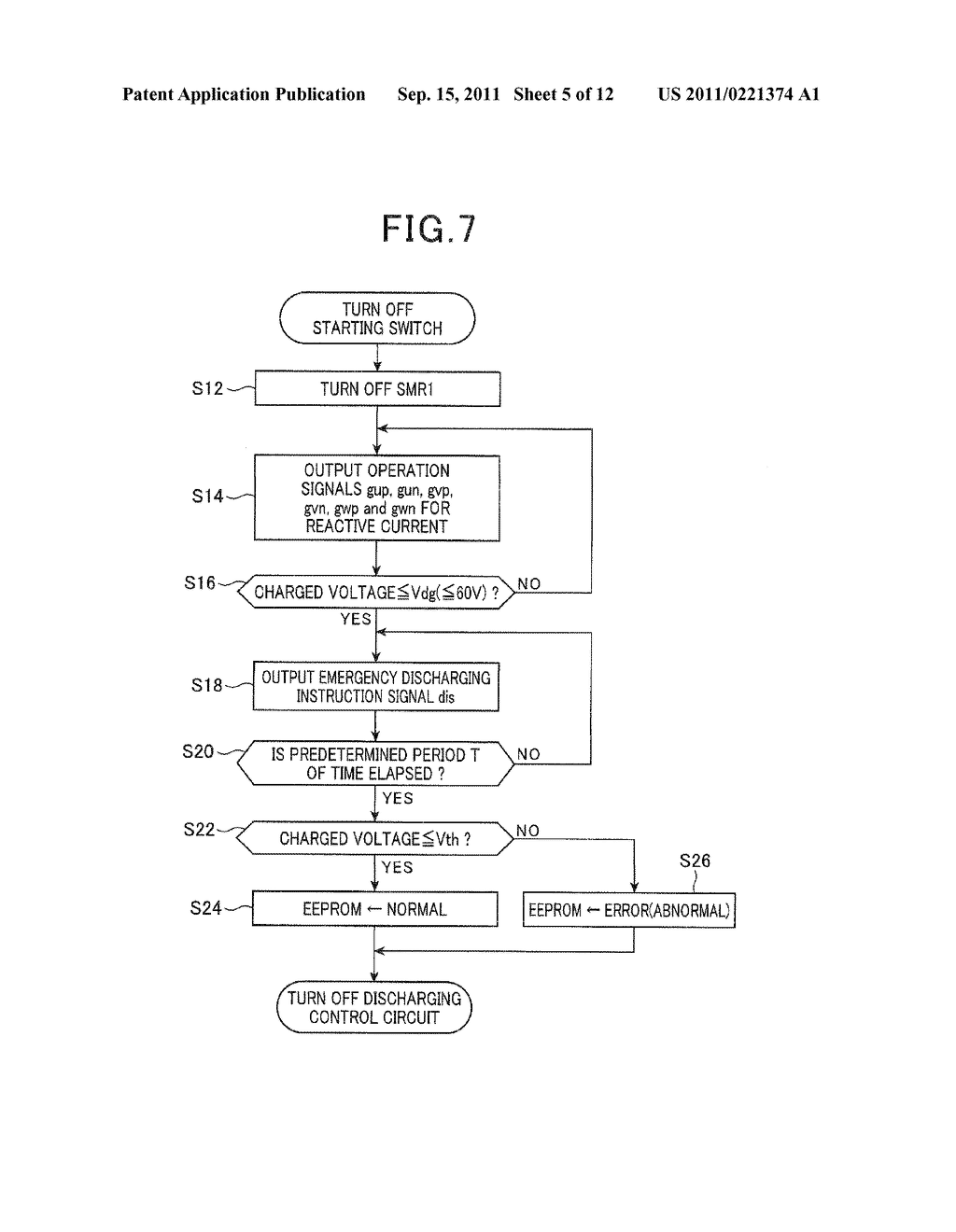 DISCHARGING CONTROL DEVICE FOR ELECTRIC POWER CONVERSION SYSTEM - diagram, schematic, and image 06