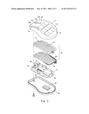 OPTICAL MOUSE WITH TOUCH SENSITIVE TOP diagram and image