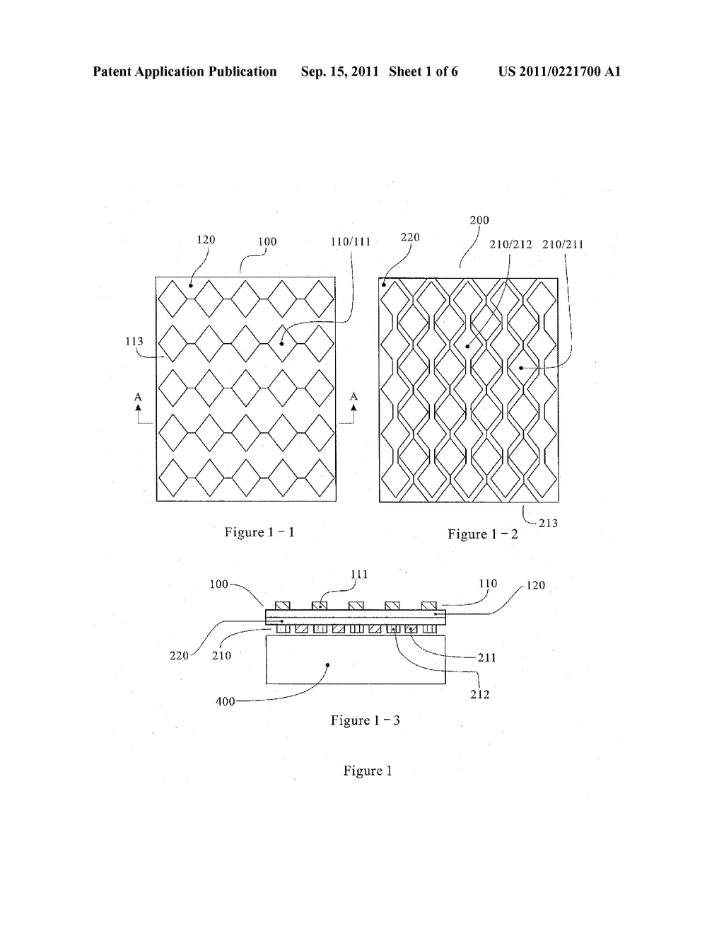 MUTUAL CAPACITANCE TOUCH SCREEN WITH ELECTRODES ARRANGED ON DUAL     CONDUCTIVE MATERIAL FILMS - diagram, schematic, and image 02