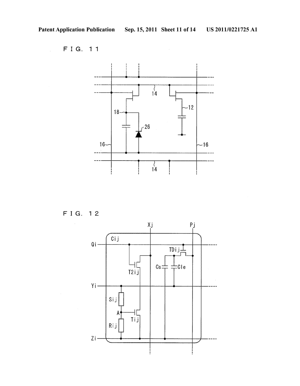 TWO-DIMENSIONAL SENSOR ARRAY, DISPLAY DEVICE, AND ELECTRONICS DEVICE - diagram, schematic, and image 12