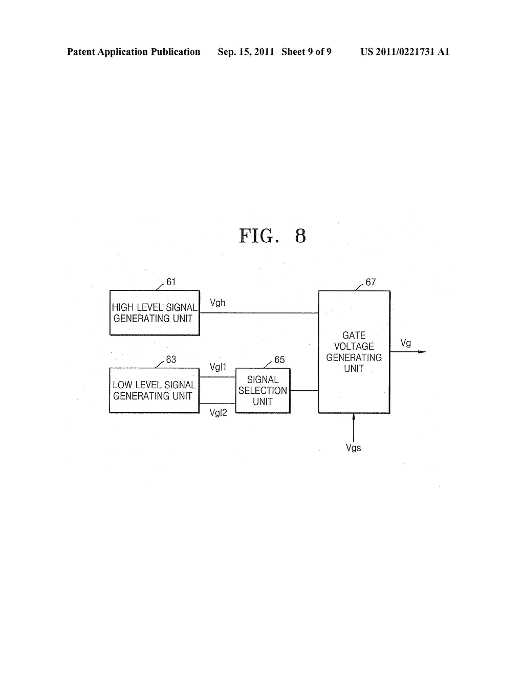 DISPLAY DEVICE HAVING INCREASED APERTURE RATIO - diagram, schematic, and image 10