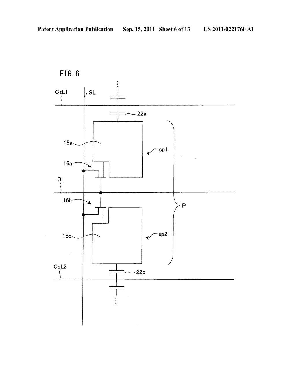 DISPLAY DEVICE AND METHOD FOR DRIVING SAME - diagram, schematic, and image 07