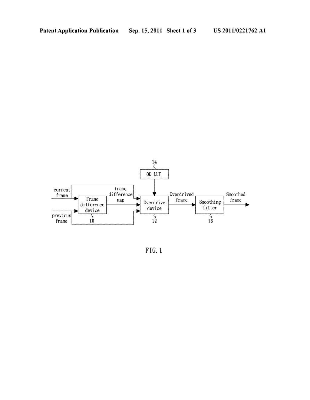 CONTENT-ADAPTIVE OVERDRIVE SYSTEM AND METHOD FOR A DISPLAY PANEL - diagram, schematic, and image 02