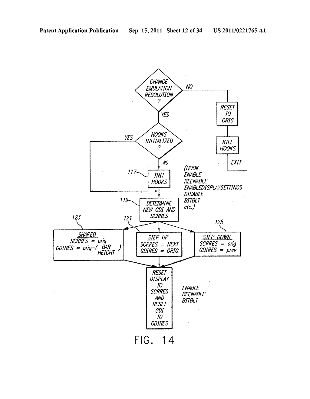 METHOD AND SYSTEM FOR CONTROLLING A COMPLEMENTARY USER INTERFACE ON A     DISPLAY SURFACE - diagram, schematic, and image 13