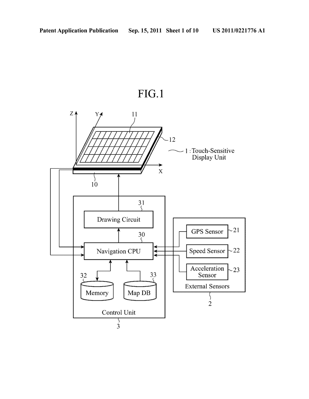 DISPLAY INPUT DEVICE AND NAVIGATION DEVICE - diagram, schematic, and image 02