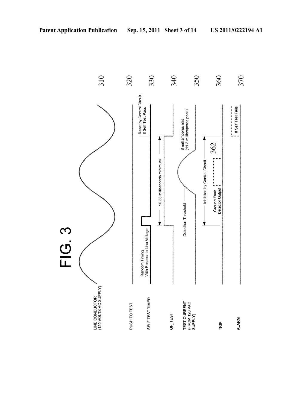 Method and Apparatus for Supervisory Circuit for Ground Fault Circuit     Interrupt Device - diagram, schematic, and image 04
