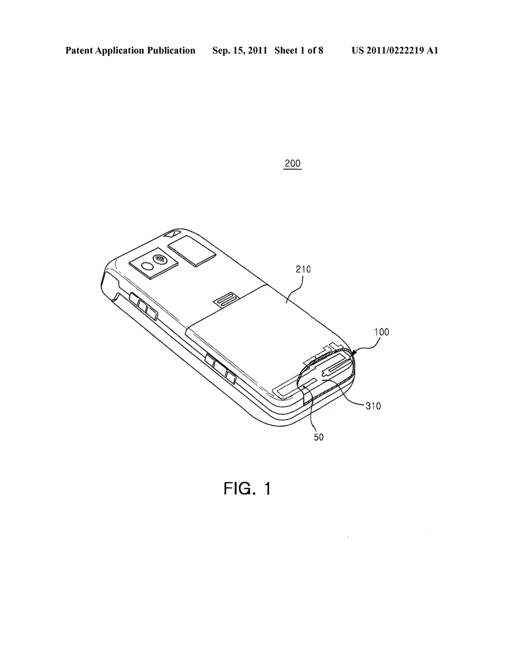 ELECTRONIC DEVICE CASE, MOLD FOR MANUFACTURING THE SAME, AND MOBILE     COMMUNICATIONS TERMINAL - diagram, schematic, and image 02