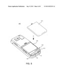 ELECTRONIC DEVICE CASE, MOLD FOR MANUFACTURING THE SAME, AND MOBILE     COMMUNICATIONS TERMINAL diagram and image