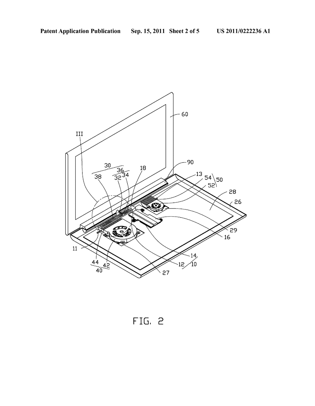 PORTABLE COMPUTER WITH HEAT DISSIPATION UNIT - diagram, schematic, and image 03