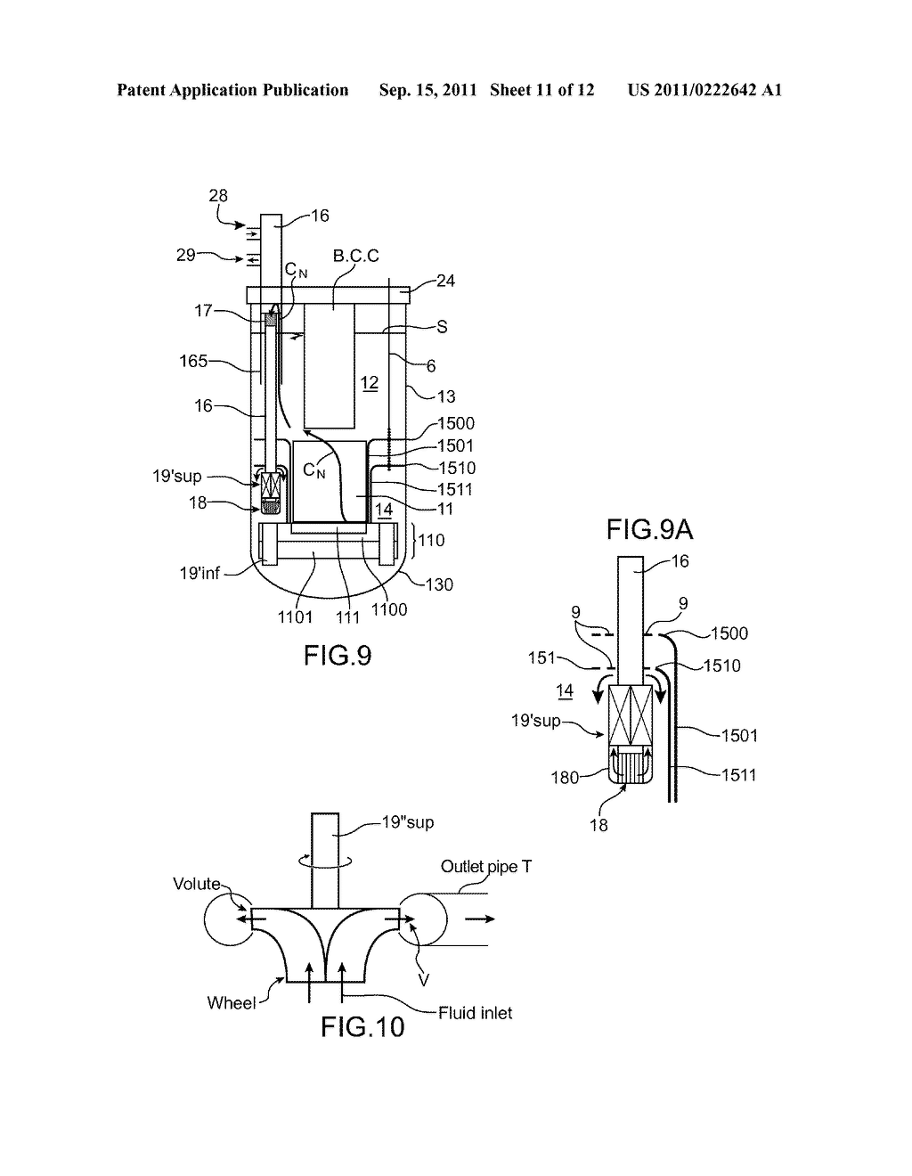 SFR NUCLEAR REACTOR OF THE INTEGRATED TYPE WITH IMPROVED COMPACTNESS AND     CONVECTION - diagram, schematic, and image 12