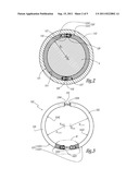 RING FOR A HYDROSTATIC OR HYDRODYNAMIC BEARING, A HYRAULIC MACHINE     EQUIPPED WITH SUCH A RING, AND A METHOD OF MOUNTING SUCH A RING ON A     SHAFT diagram and image