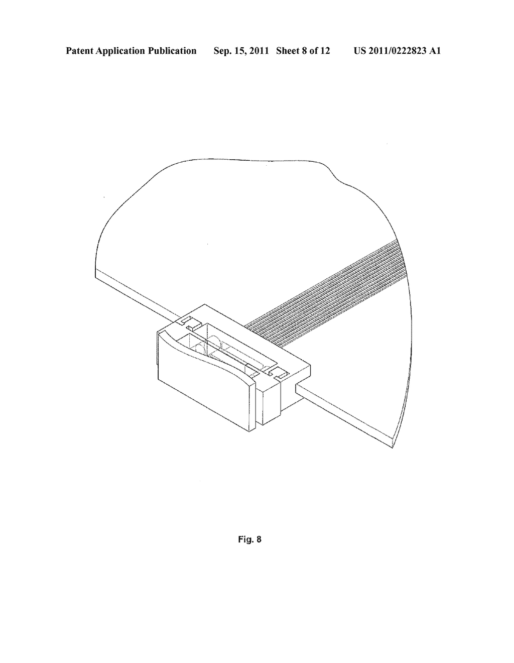 OPTICAL CONNECTOR AND A METHOD OF CONNECTING A USER CIRCUIT TO AN OPTICAL     PRINTED CIRCUIT BOARD - diagram, schematic, and image 09