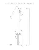 THEFT DETERRING ADJUSTABLE, TRANSPORTABLE, OUTDOOR CAMERA SUPPORT ASSEMBLY     AND METHOD OF USE diagram and image