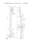 THEFT DETERRING ADJUSTABLE, TRANSPORTABLE, OUTDOOR CAMERA SUPPORT ASSEMBLY     AND METHOD OF USE diagram and image