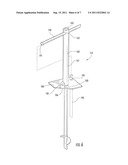 THEFT DETERRING ADJUSTABLE, TRANSPORTABLE, OUTDOOR CAMERA SUPPORT ASSEMBLY     AND METHOD OF USE diagram and image