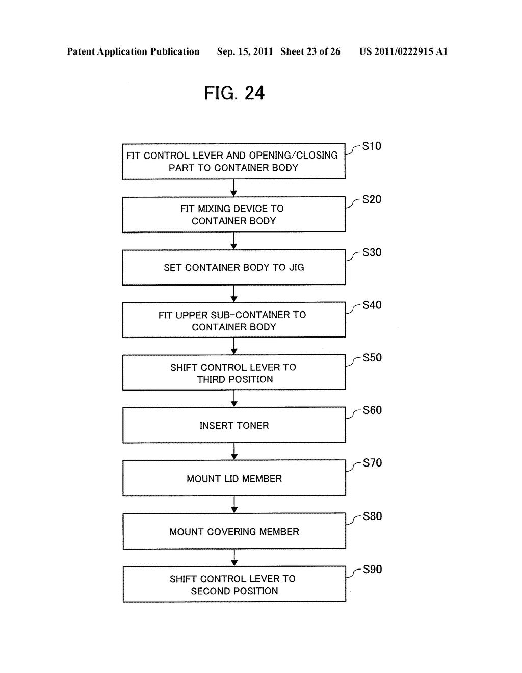 IMAGE FORMING AGENT HOLDING CONTAINER, IMAGE FORMING DEVICE, AND METHOD OF     FILLING IMAGE FORMING AGENT - diagram, schematic, and image 24