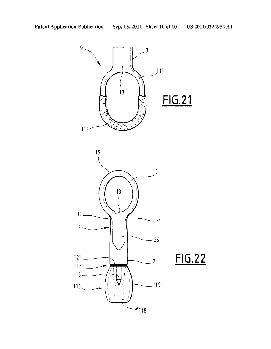 APPLICATOR DEVICE FOR A COSMETIC PRODUCT, AND ASSEMBLY COMPRISING SAME - diagram, schematic, and image 11