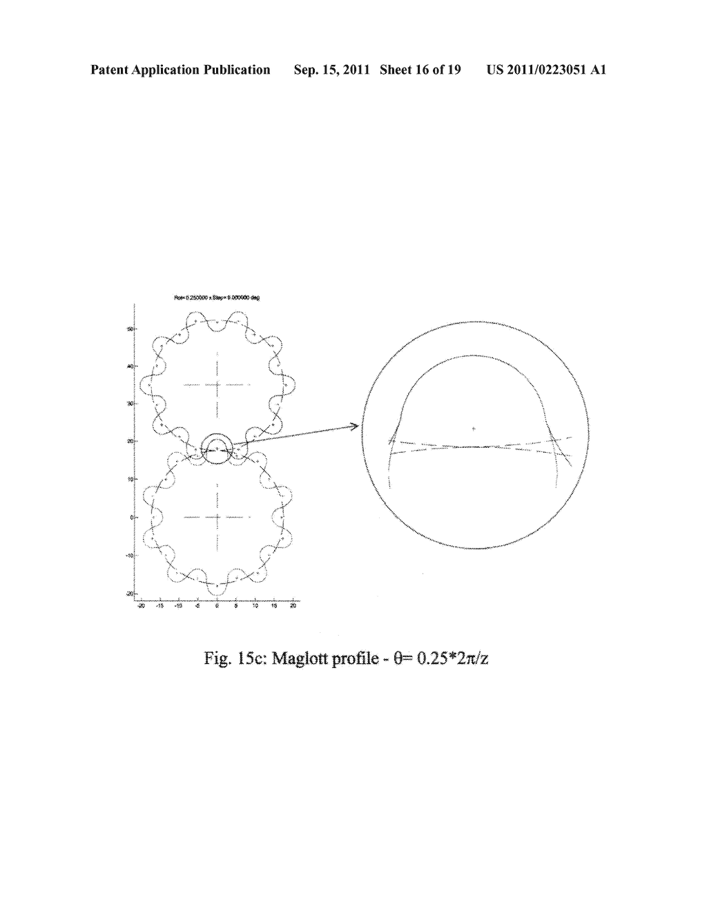 TOOTH PROFILE FOR ROTORS OF POSITIVE DISPLACEMENT EXTERNAL GEAR PUMPS - diagram, schematic, and image 17