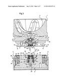 DEVICE FOR ATTACHING A MOULD BASE ON A MEDIUM diagram and image