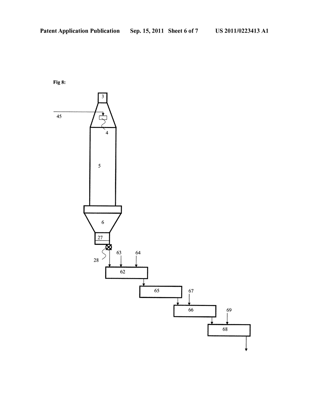 Process for Producing Water Absorbent Polymer Particles by Polymerizing     Droplets of a Monomer Solution - diagram, schematic, and image 07