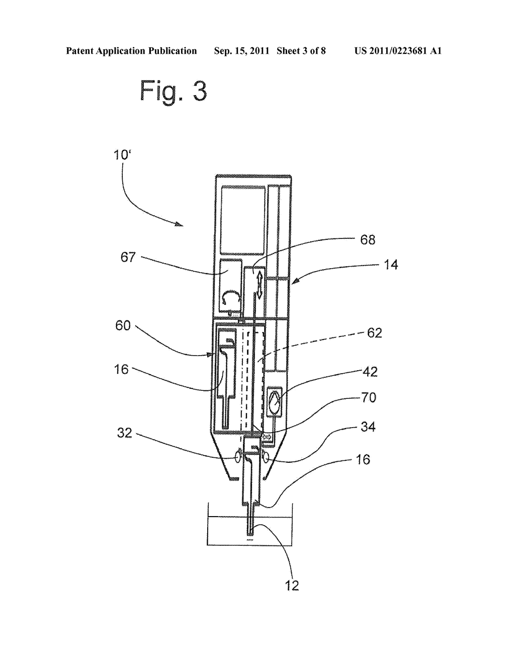 MOBILE WATER ANALYSIS ARRANGEMENT AND METHOD FOR DETERMINING AN ANALYTE IN     A WATER SAMPLE - diagram, schematic, and image 04